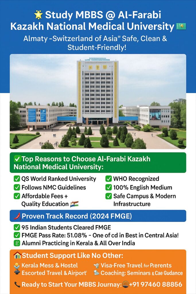 tudy MBBS at Al-Farabi Kazakh National Medical University
